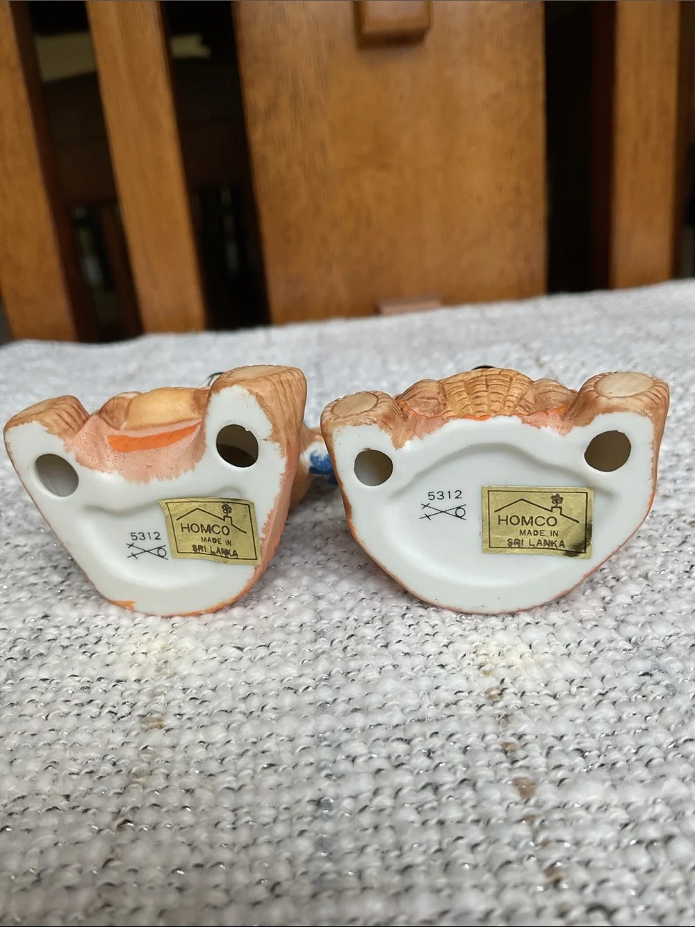 Homco Harvest Bears Thanksgiving Indian Figurines